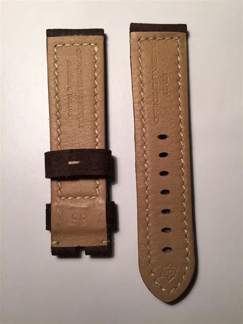 panerai dark brown strap|Panerai strap size chart.